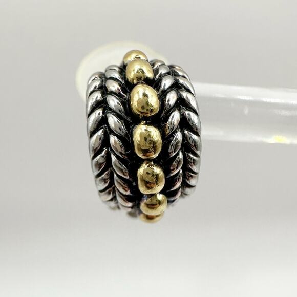 Clip Earrings Silver tone gold tone huggie style Classic Vintage '90's Stamped